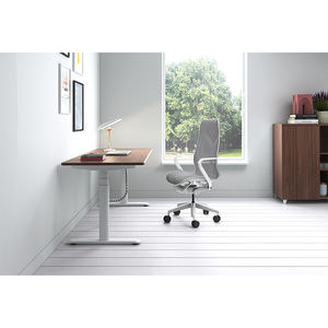 Modern Convertible Modular Dual Motor Electric Height Adjustable Standing Desk with Metal Legs-Ergonomic <b>Office</b> <b>Furniture</b> - Product Image 2
