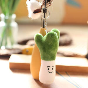 Популярный милый и очаровательный плюшевый брелок-подвеска в виде овощей: лук-порей, перец чили, имбирь, кукла-брелок для сумки - Product Image 2