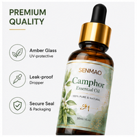 Huile essentielle de camphre, parfum boisé frais, distillée à la vapeur pour l'aromathérapie, la fabrication de parfums, de savons et de bougies