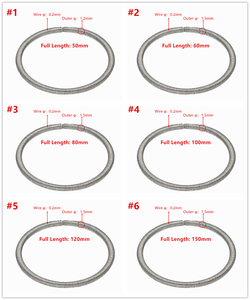 Ressort de compression interbloquant en acier inoxydable 304 sur mesure, type O, rond, pour joint d'étanchéité à l'huile - Product Image 3