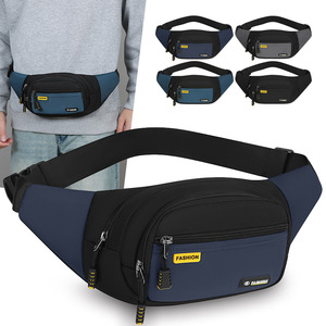 Fashion Men's Waist Bag Oxford Cloth Waterproof Chest Pack Outdoor Travel Casual Large Capacity Crossbody Bag - Product Image 4
