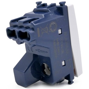 Interrupteur unipolaire blanc compatible avec Vimar Arke - Product Image 2