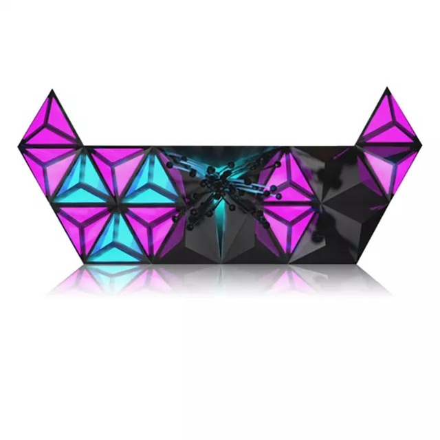 2m Indoor HD Movable bar 3D Naked Eye Shaped LED Display DJ Screen DJ Booth