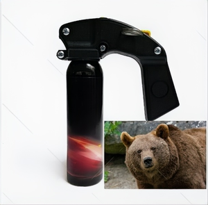 Spray de Seguridad Personal de 110 ml para Supervivencia al Aire Libre con Logo Ours Puissant, Repelente de Animales Salvajes de 30 Pies de Alcance para Senderismo - Product Image 1