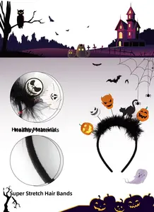 Halloween hair hoop felt cloth Wing Headband bat spider prop decoration ghost festival accessories Cosplay Halloween headband