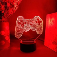 Veilleuse led en acrylique avec télécommande et logo PS4, 16 couleurs changeantes