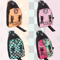 5 stilleri yeni tasarım Demon Slayer: Kimetsu hiçbir Yaba Anime Cosplay karikatür bel çapraz postacı çantası tek omuz askılı çanta