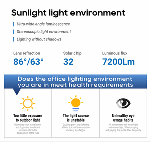 <span class=keywords><strong>Lampe</strong></span> <span class=keywords><strong>sur</strong></span> <span class=keywords><strong>pied</strong></span> intelligente pour le travail, éclairage LED à spectre complet, blanc, grande <span class=keywords><strong>lampe</strong></span> de bureau <span class=keywords><strong>sur</strong></span> <span class=keywords><strong>pied</strong></span>, lumière naturelle, métal, pour la maison et le bureau - Product Image 6