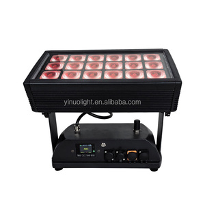 Projecteurs de scène extérieurs étanches en aluminium IP65 à batterie, projecteur LED City Washer 18*20W RGBWAUV 6-en-1, spectacles lumineux dynamiques, contrôle DMX/WiFi - Product Image 3