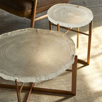 Table basse géométrique personnalisée moderne et élégante, en acier inoxydable haut de gamme et acrylique, mobilier multifonctionnel