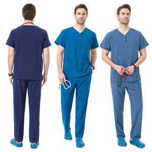 Tenues médicales personnalisables avec LOGO pour hommes : Ensembles professionnels à séchage rapide pour médecins, infirmiers, dentistes et pédiatres - Product Image 4