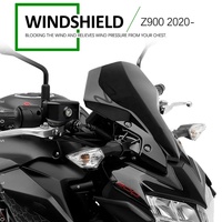 New Black Effacer Coupe-Vent écran Pare-Brise Vent Pour Kawasaki Z900 2020 2021 2022 Moto Accessoires