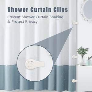 लाइनर स्व चिपकने वाला विंडप्रूफ स्प्लेश धारकों के लिए चुंबकीय सिलिकॉन शॉवर पर्दे क्लिप दीवार शॉवर पर्दे कीपर के लिए बंद - Product Image 2