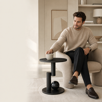Nouvelle conception usage domestique salon Table d'appoint meubles en acier inoxydable Table en marbre