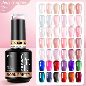BORN PRETTY PRO <span class=keywords><strong>Vernis</strong></span> à ongles en gel <span class=keywords><strong>semi</strong></span>-<span class=keywords><strong>permanent</strong></span> sans HEMA, sans gel, <span class=keywords><strong>vernis</strong></span> à gelée transparent naturel, 15ml - Product Image 3