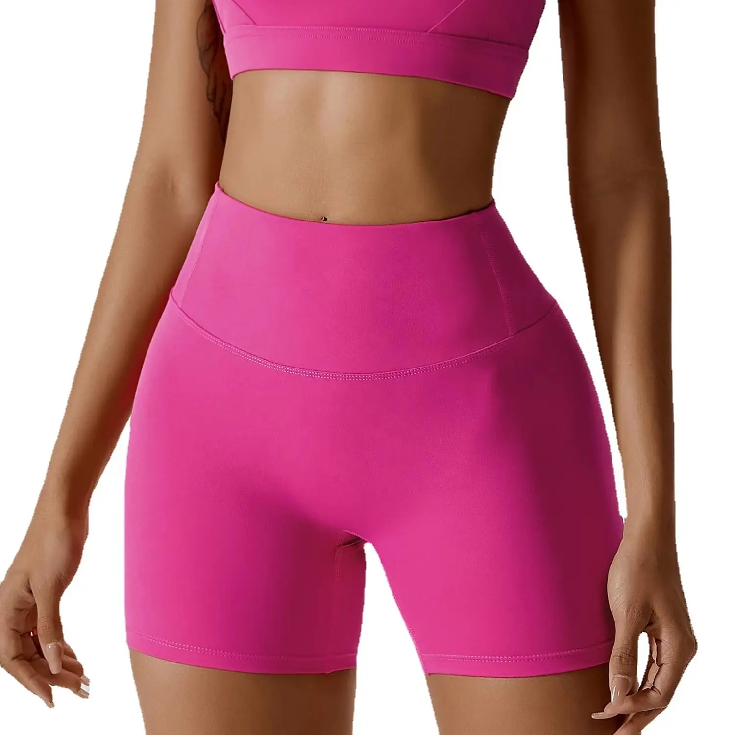 custom womens seamless scrunch workout sports short high waist gym fitness yoga biker shorts