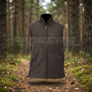 <b>Mens</b> Casual Fleece <b>Vest</b> Full Zip Thick Winter Sleeveless Jacket Outdoor Sport Warm Breathable High Quality Brown - Product Image 3