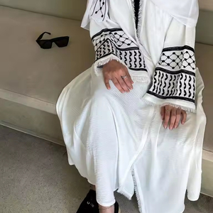 Enyami-Cárdigan con Borlas Bordadas para Mujer, Vestidos Largos Sueltos con Estampado Retro Boho Eid Musulmán de Dubái, Oriente Medio, Turquía, 2017 - Product Image 3