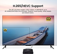 Reproductor Multimedia 8K Ultra HD en Formato USB para Señalización Digital AV, Reproducción Automática en Bucle Infinito H454, Audio y Vídeos sin Pérdidas, Música