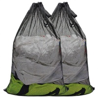 Sac à dos en nylon à cordon de serrage avec logo personnalisé, sac de sport, sac de gym, recyclable, lavable, portable, grand sac de rangement
