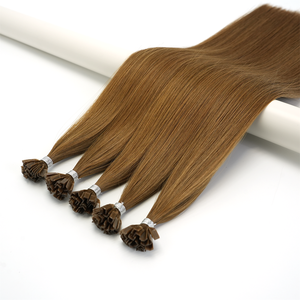 Extensioni per capelli Lanmuse V-Tip Prebonded, in capelli umani Remy russi, a doppia tessitura, da un singolo donatore, sbiancate, a trama singola, per saloni di alta gamma - Product Image 1