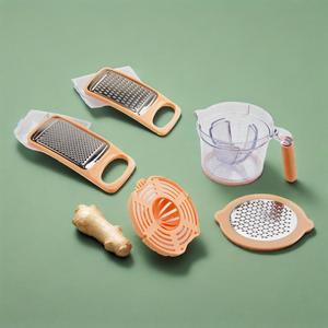 Nouvelle couleur Table <span class=keywords><strong>citron</strong></span> <span class=keywords><strong>citron</strong></span> <span class=keywords><strong>citron</strong></span> presse-agrumes avec tasse de rangement <span class=keywords><strong>gingembre</strong></span> râpe à légumes pour Gadgets de cuisine outils manuels accessoires - Product Image 2