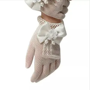 Hot Sale Design Newstyle All Purpose Women Fishnet Mittens Lace Gloves For Marry