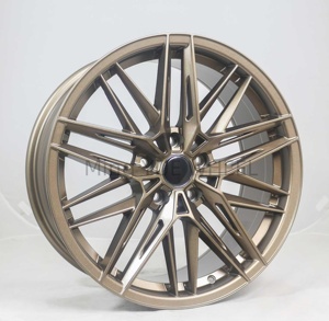 Mingyue 18X8 Bronze Noir Racing Sport Passager Roue De Voiture pour 1 pour Polo <span class=keywords><strong>Golf</strong></span> Audi A4 A5 BMW Série <span class=keywords><strong>3</strong></span> 4 5 M2 M3 M4 E46 F15 F30 - Product Image 1