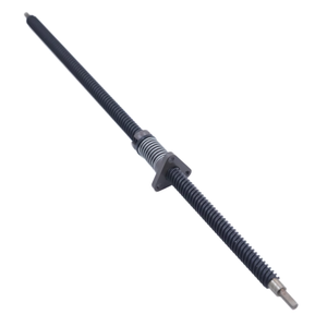 Changxin de Alta Precisión 45 # Tornillos Trapezoidales de Acero, Rosca Laminada, Tratamiento de Ennegrecimiento, Tuercas de Nylon, 10-40cm - Product Image 1