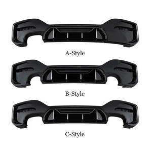 Accessori Esterni per Auto, Diffusore Stile Competitivo in ABS, Diffusore Posteriore per <span class=keywords><strong>BMW</strong></span> Serie 1 <span class=keywords><strong>F20</strong></span> Lci 2015-2018, Diffusore Nero - Product Image 1