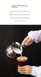 Cafetera desechable de acero inoxidable grabada martillada Cezve Ibrik tapas plegables turcas estilo árabe griego <span class=keywords><strong>para</strong></span> café - Product Image 4