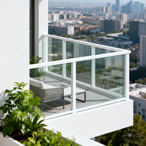 Vidrio templado transparente duradero de 4mm-15mm, vidrio de seguridad de corte personalizado <span class=keywords><strong>para</strong></span> cercado de piscina, parabrisas de balcón y particiones de vidrio interior - Product Image 2