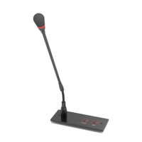 Microphone de conférence encastrable pour table, unité de président et de délégué avec fonction de vote optionnelle pour système de conférence filaire