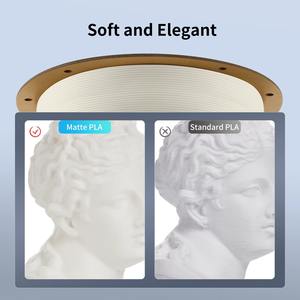 สำหรับเส้นพลาสติก PLA แบบด้าน สำหรับเครื่องพิมพ์ 3 มิติ ขนาด 1.75 มม. ม้วน 3 กก. เป็นมิตรกับสิ่งแวดล้อม วัสดุพิมพ์ 3 มิติแบบ FDM ที่มีพื้นผิว - Product Image 2