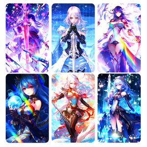 थोक कस्टम गेम कार्ड होलोग्राफिक लेजर कार्ड प्रकाश उत्सर्जक एनीमे कार्ड वयस्क बच्चों - Product Image 6