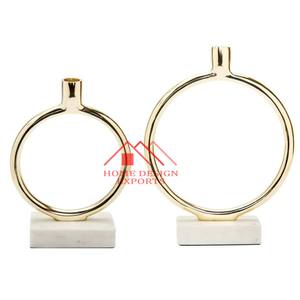 Lot de 2 bougeoirs en laiton design 2025 pour centres de table salon décoratif vente chaude bougeoir t-light - Product Image 5