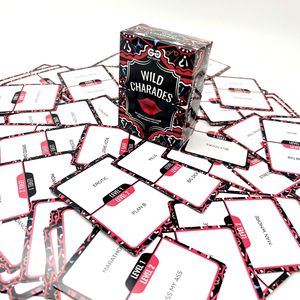 <span class=keywords><strong>Gioco</strong></span> di Carte per Adulti WILD CHARADES, per Coppie e Famiglie, in Inglese, con Caratteristiche Emotive, in Confezione Colorata - Product Image 3