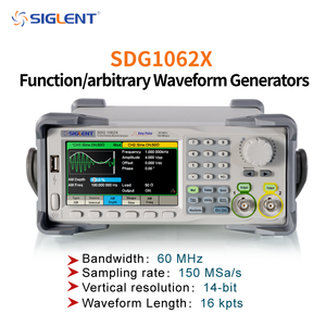 เครื่องกำเนิดสัญญาณแบบสองช่องสัญญาณ Siglent SDG1062X ความถี่ 60MHz 150MSa/s การสุ่มตัวอย่าง ความละเอียดแนวตั้ง 14 บิต ความละเอียดสัญญาณ 16kpts ความยาวรูปคลื่นไซน์ - Product Image 5