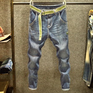 <span class=keywords><strong>Jeans</strong></span> <span class=keywords><strong>Skinny</strong></span> da <span class=keywords><strong>Uomo</strong></span> Elasticizzati con Stampa Animalier, <span class=keywords><strong>Vita</strong></span> <span class=keywords><strong>Alta</strong></span>, Patchwork, Effetto Usurato, Etichetta Privata Personalizzata, Vendita all'Ingrosso - Product Image 6