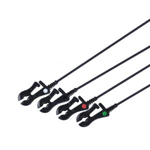 Ensemble de fils de plomb CT ECG de haute qualité fil de plomb individuel sans ombre en fibre de carbone <span class=keywords><strong>GE</strong></span> avec capteurs monobloc pour ensemble transparent IRM - Product Image 3