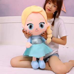 Bambola Grande <span class=keywords><strong>di</strong></span> Anna e <span class=keywords><strong>Elsa</strong></span>, Principesse Disney, 30-70CM, <span class=keywords><strong>Peluche</strong></span>, Cuscino Compagno per Dormire, Regalo <span class=keywords><strong>di</strong></span> Compleanno per Ragazze - Product Image 5