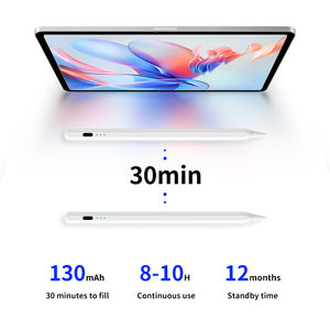 ปากกาสไตลัสแม่เหล็กแบบแอคทีฟ M4 ปี 2025 สีขาว อลูมิเนียมอัลลอย ชาร์จผ่านพอร์ต Type-C หัวเปลี่ยนได้ สำหรับ iPad Pro Air Mini รองรับการเอียง - Product Image 2