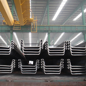 Vente en gros usine de palplanches en acier au carbone de 16 mm de type U pour murs de soutènement/écluse, avec services de soudage et de découpe - Product Image 1