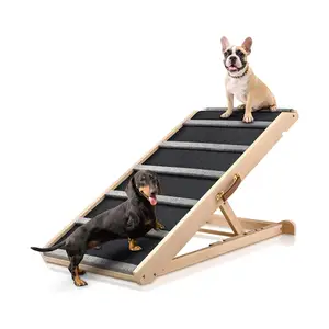 Dog Ramp for Bed Extra Wide Excellent Traction Pet Ramp for Small Large Dogs to Get on Couch Car Non-Slip Rubber Surface