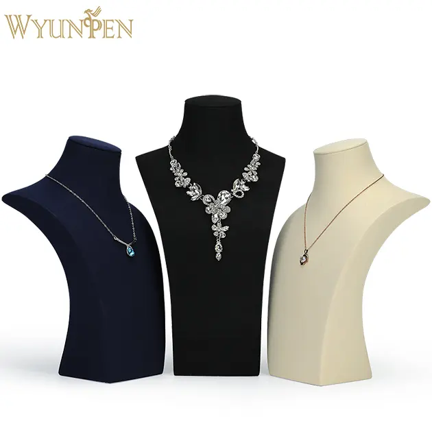 WYP nuovo design gioielli display collo collana busto petto gioielli stand collana catena gioielli busto display