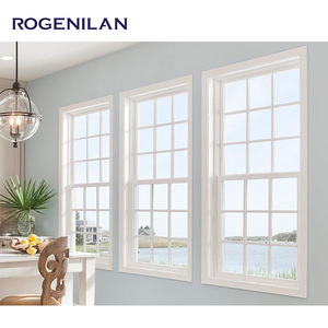 Rogenilan nhôm đơn cửa sổ treo đôi cửa sổ trượt dọc cửa sổ Ba cửa sổ treo đôi - Product Image 2