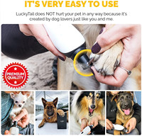 Toilettage électrique rechargeable pour animaux de compagnie de chien de broyeur d'ongles de patte indolore pour le chien