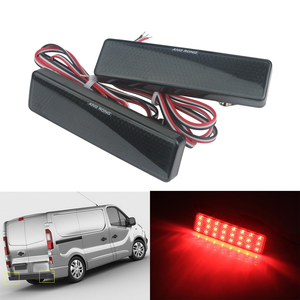 ANG RONG 09160858 7700353184 4500558 <span class=keywords><strong>Feu</strong></span> arrière LED Réflecteur <span class=keywords><strong>de</strong></span> pare-chocs arrière <span class=keywords><strong>de</strong></span> voiture Rouge Blanc pour <span class=keywords><strong>Opel</strong></span> Vauxhall <span class=keywords><strong>Vivaro</strong></span> Renault - Product Image 1