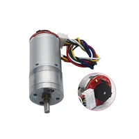 Moteur à courant continu à aimant permanent JGA25-370 avec encodeur de mesure de vitesse et disque codeur, étanche, pour appareils électroménagers, 6V/12V/24V
