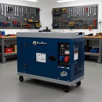 Générateur diesel silencieux triphasé 15 kVA 20 kW avec cabine insonorisée 480 V ATS Groupe électrogène